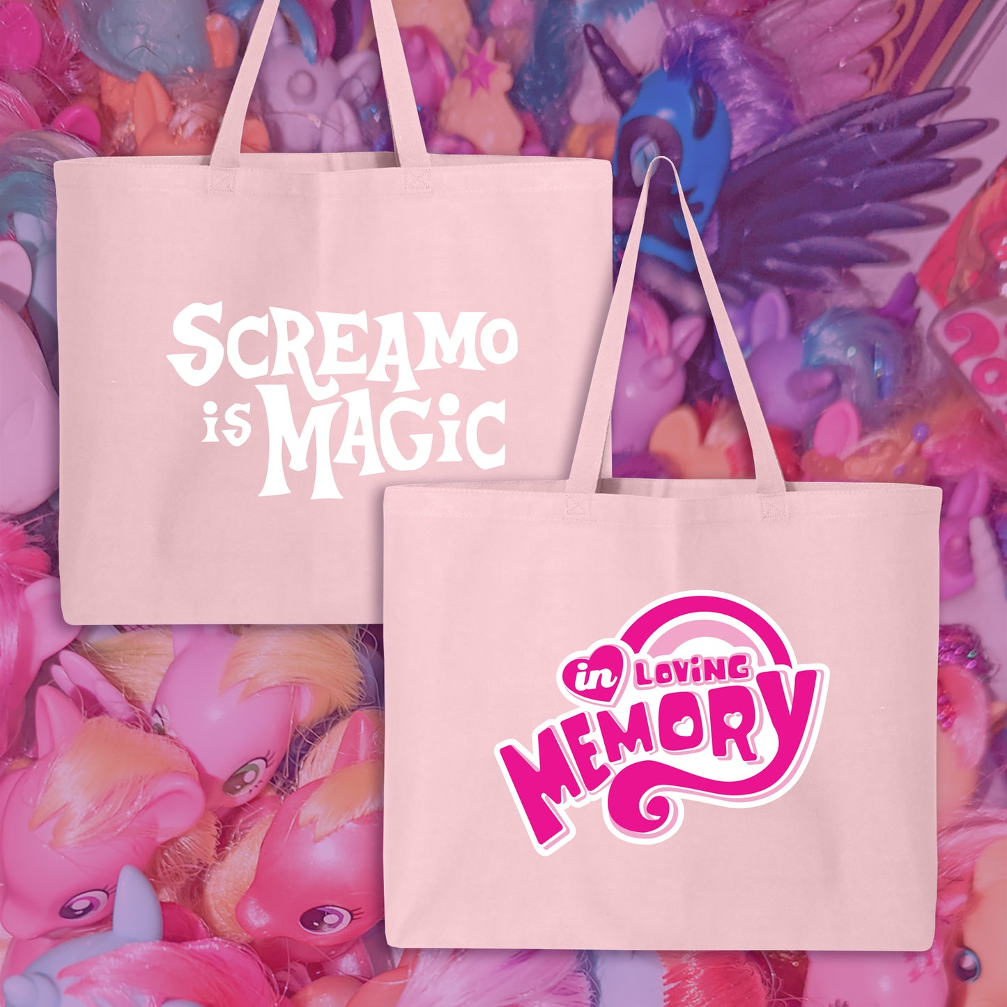 Screamo is Magic - Light Pink Tote Bag